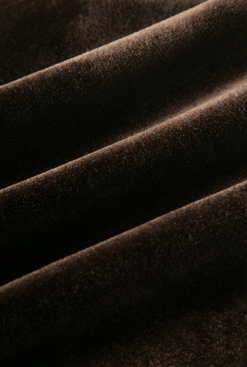 Petite Studio's Manon Velvet Skirt in Brown