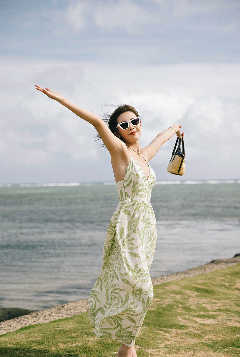 Petite Studio's Imogene Dress in Fern Print