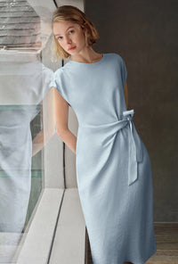 Petite Studio's Elisha Tencel Dress in Sky