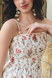 Petite Studio's Finch Cotton Dress in Pink Floral
