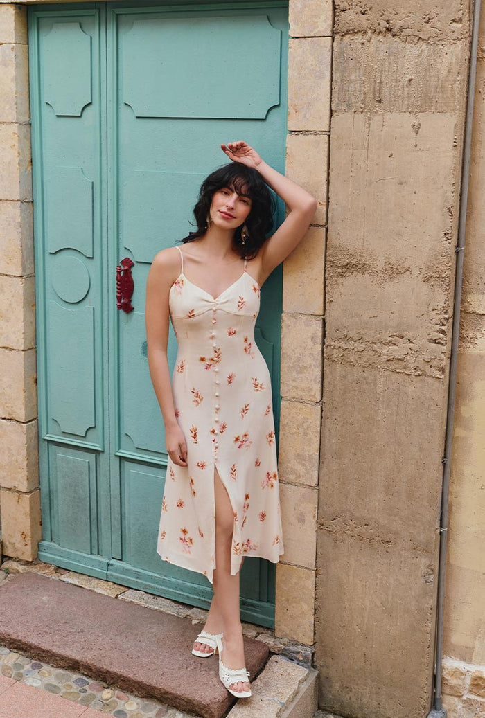 Petite Studio's Francisco Dress in Cream Floral