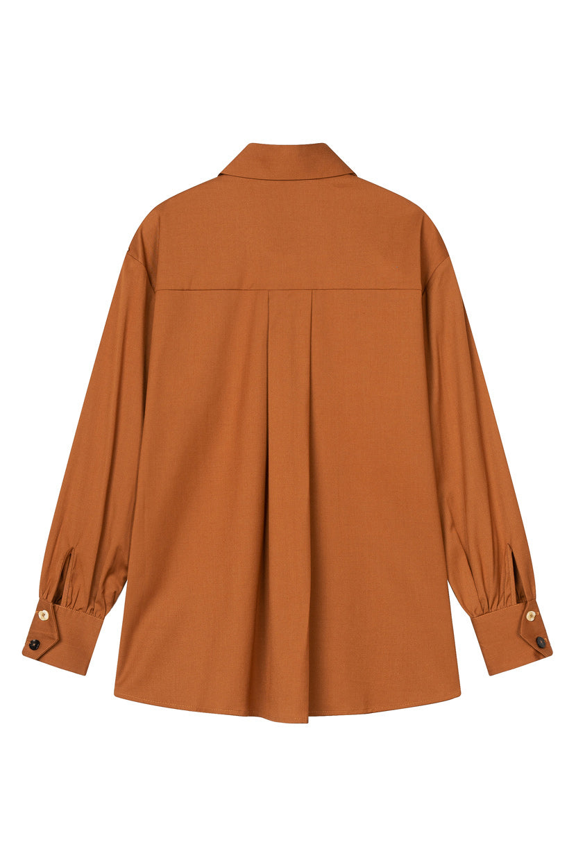 Petite Studio's Vincent Blouse in Rust