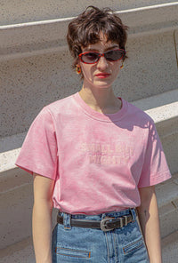 Petite Studio's Garrin Cotton T-shirt in Pink