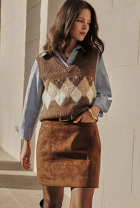 Measurements for Danica Knitted Alpaca Vest 