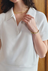 Petite Studio's Elowen Cotton Top in White