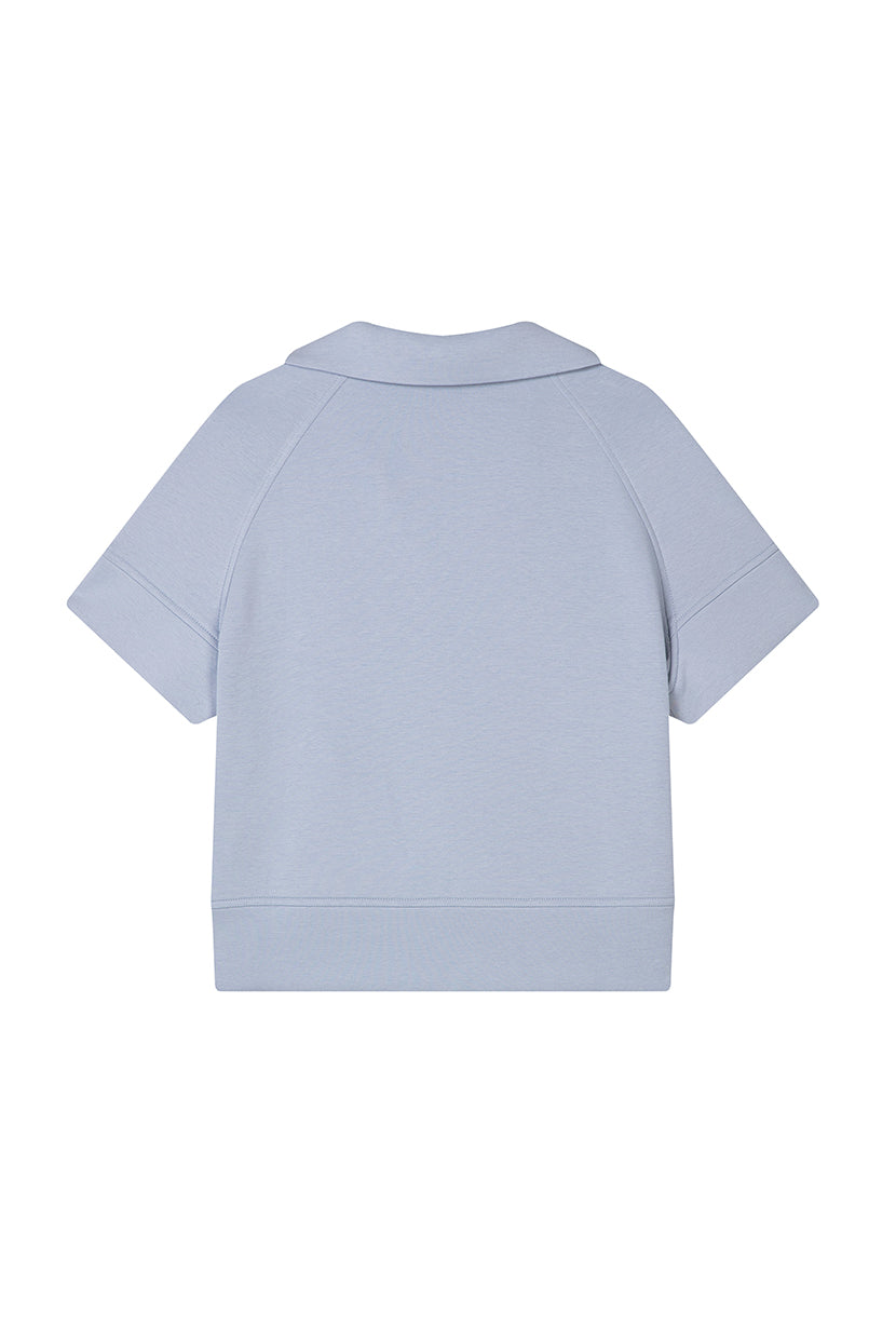 Petite Studio's Elowen Cotton Top in Serenity Blue