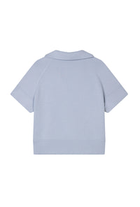 Petite Studio's Elowen Cotton Top in Serenity Blue
