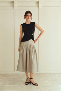 Petite Studio's Jeevan Jersey Cotton Top in Black