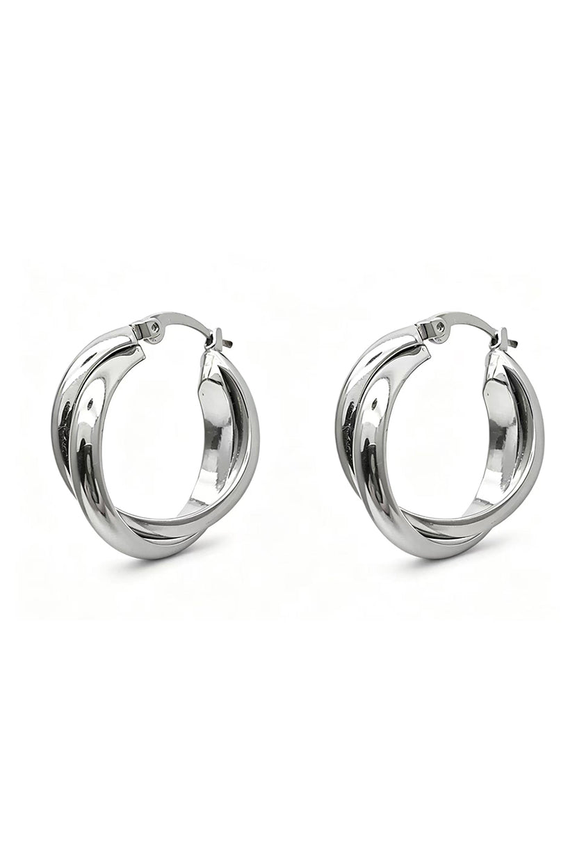 Petite Studio's Vinney Double-Row Hoop Earrings