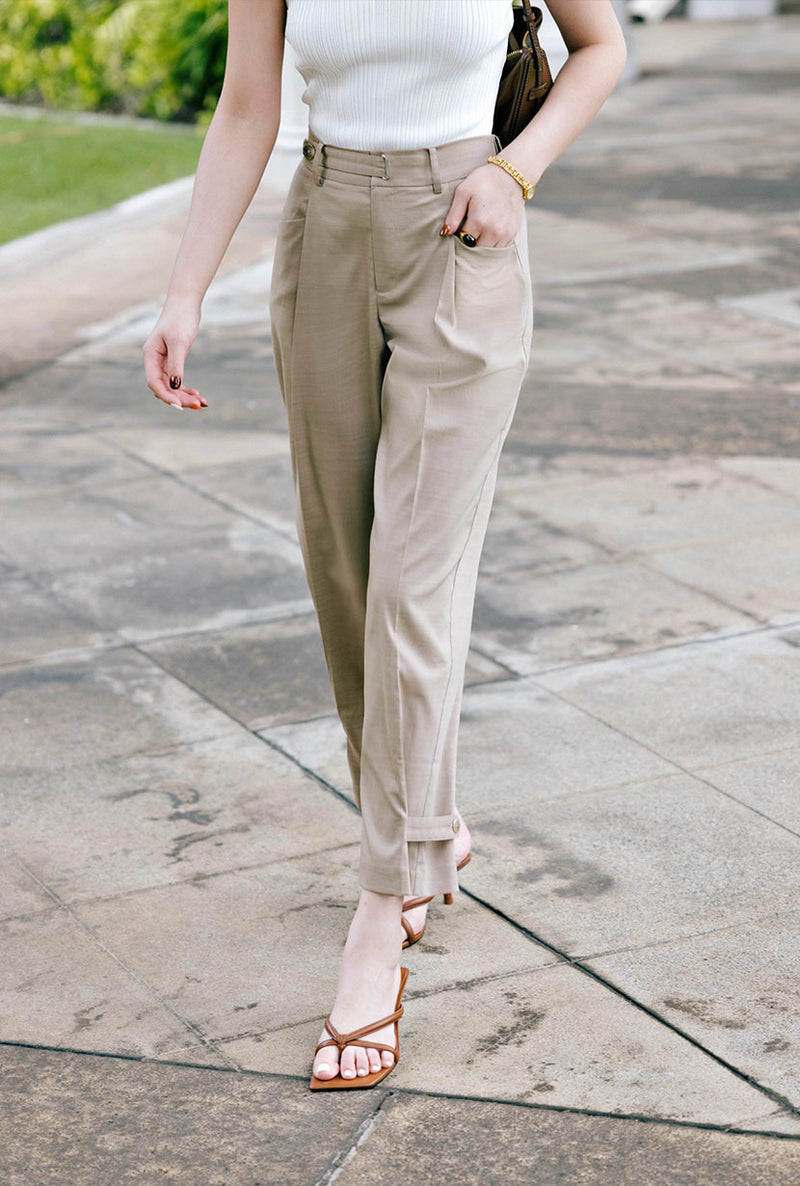 Petite Studio's Romi Pants in Camel