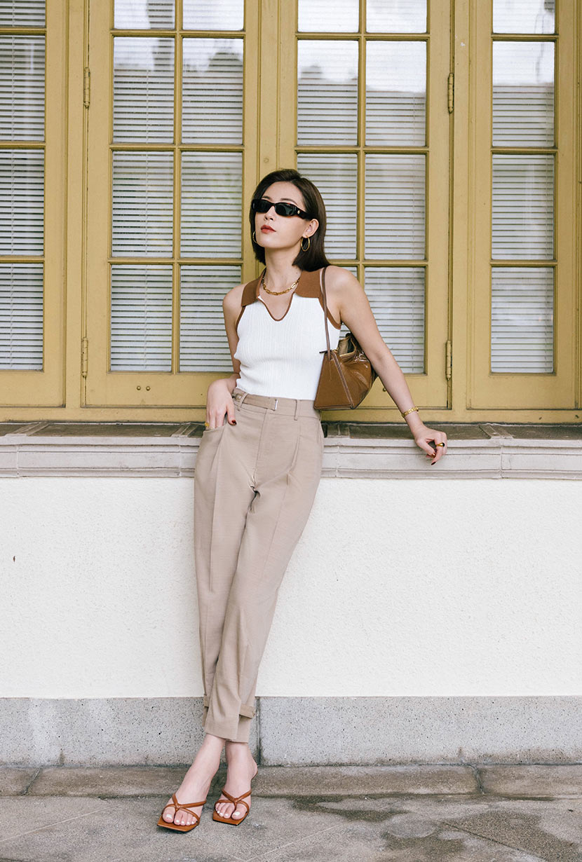 Petite Studio's Romi Pants in Camel