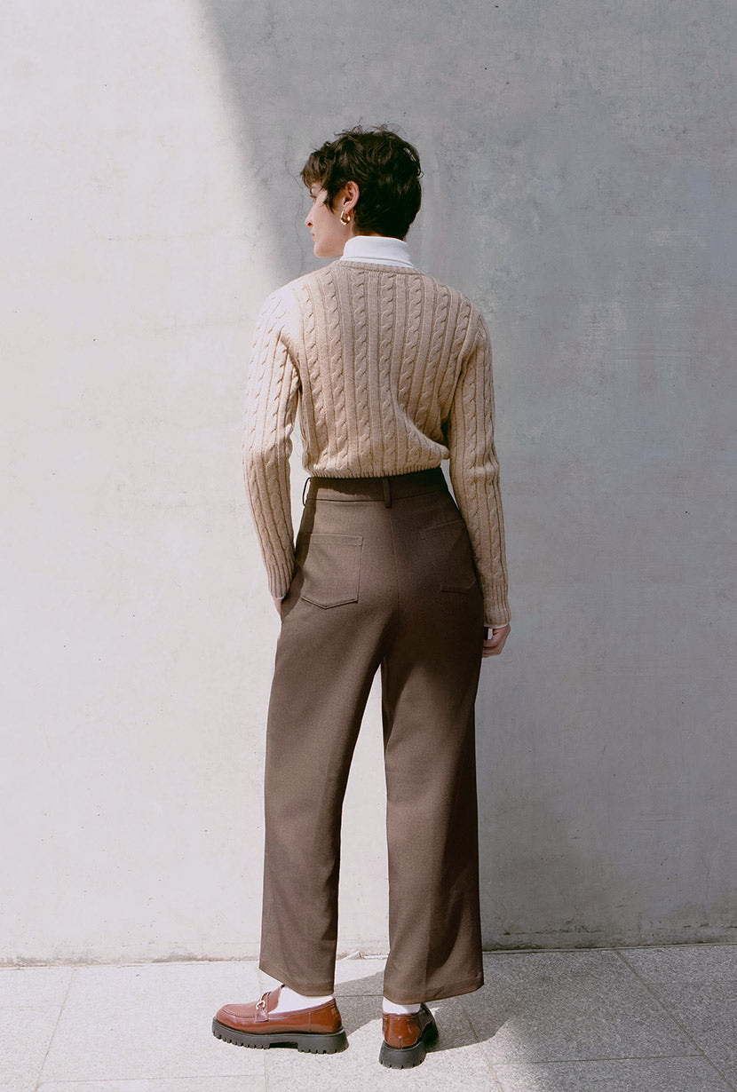 Petite Studio's Andre Pants in Brown