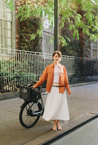 Petite Studio's Czar Bamboo Knit Skirt in Ivory