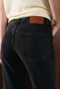 Petite Studio's Enid High-Rise Slim Ankle Jeans in Black