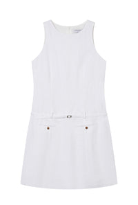 Petite Studio's Jaque Linen Dress in White