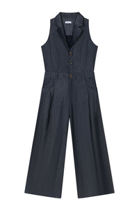 Petite Studio's Mitzi Jumpsuit in Denim Blue