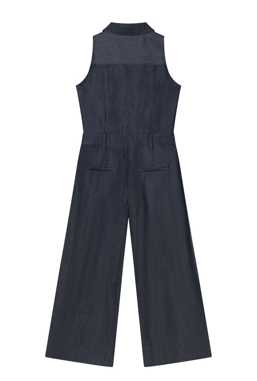 Petite Studio's Mitzi Jumpsuit in Denim Blue