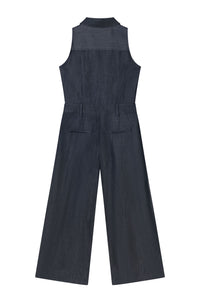 Petite Studio's Mitzi Jumpsuit in Denim Blue