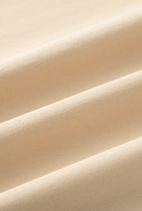 Petite Studio's Darby Wide-Leg Cotton Pants in Beige