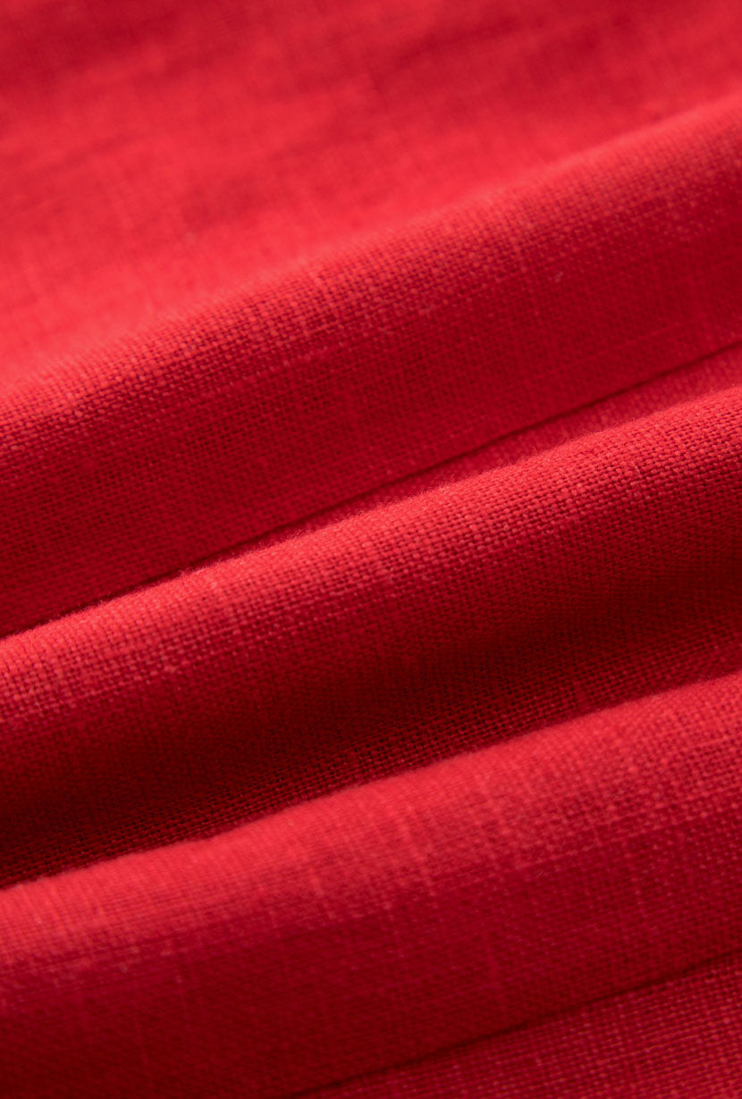 Petite Studio's Jaque Linen Dress in Red