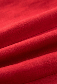 Petite Studio's Jaque Linen Dress in Red