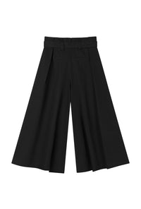 Petite Studio's Darby Wide-Leg Cotton Pants in Black