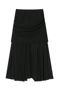 Petite Studio's Dolly Jersey Cotton Skirt in Black 