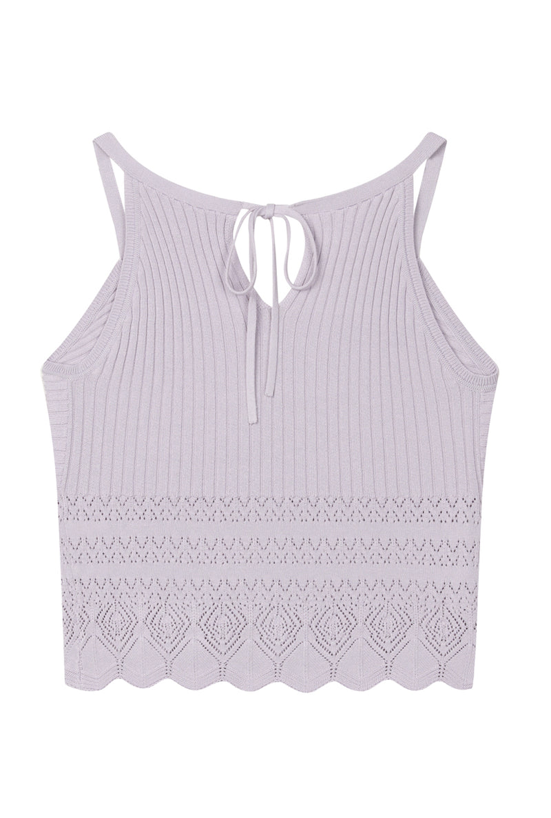 Petite Studio's Deidre Knit Top in Lavender