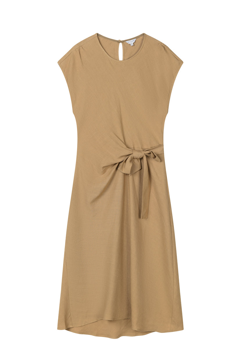 Petite Studio's Elisha Tencel Dress in Mustard 