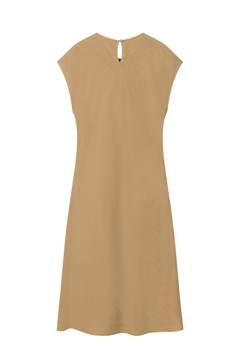 Petite Studio's Elisha Tencel Dress in Mustard 