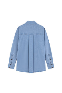 Petite Studio's Lloyd Shirt in Denim Blue 