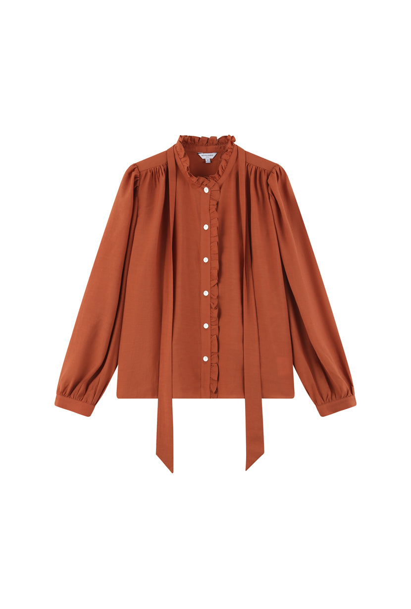 Petite Studio NYC Tonette Blouse in Amber