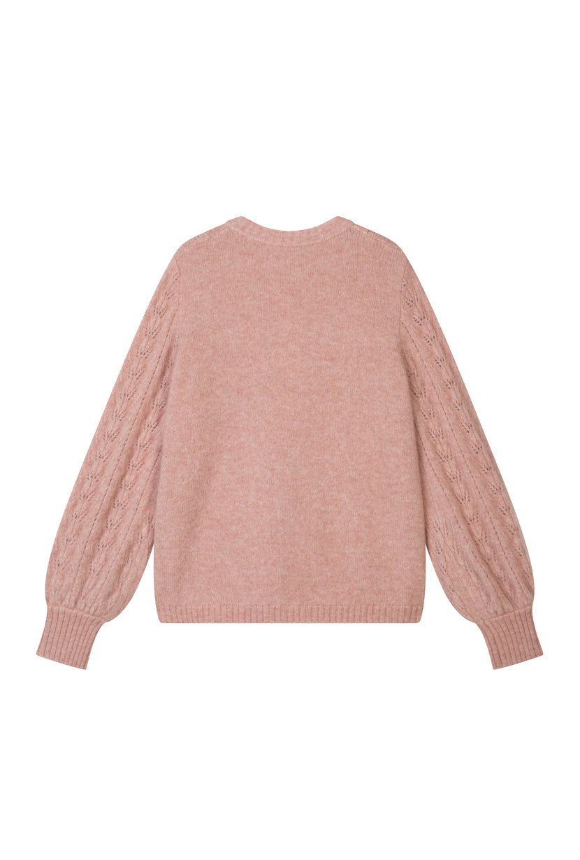 Petite Studio's Paisley Mohair Sweater in Melon