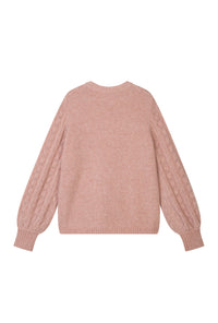 Petite Studio's Paisley Mohair Sweater in Melon
