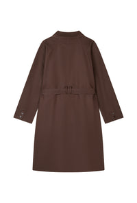 Petite Studio's Liam Reversible Cotton Trench Coat in Beige and Chocolate