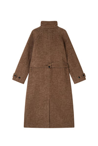 Petite Studio's Luna Double-Faced Wool Coat in Brown