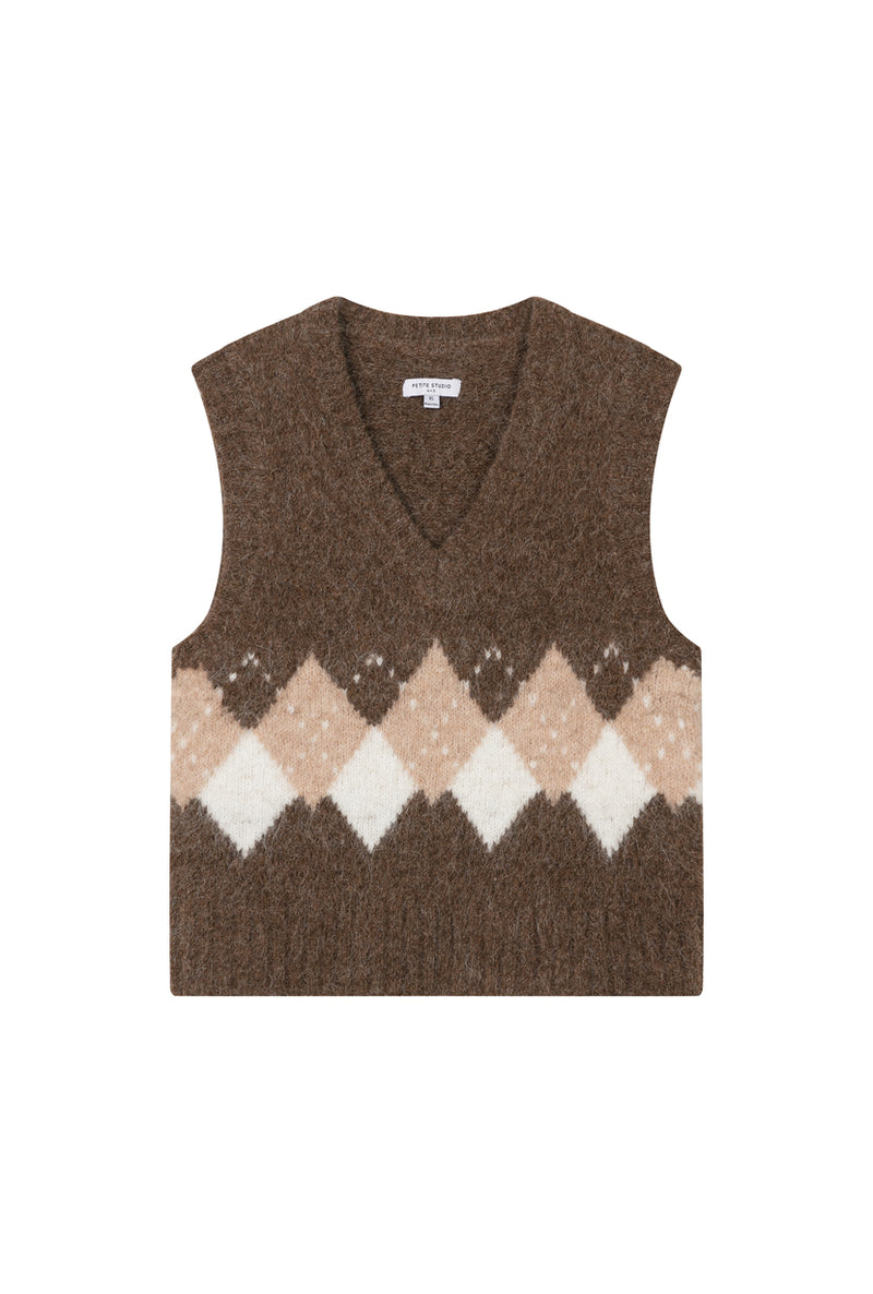 Measurements for Danica Knitted Alpaca Vest 