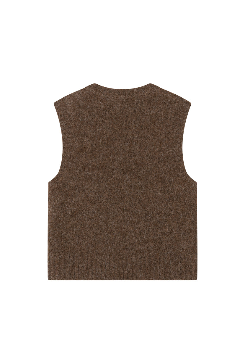Measurements for Danica Knitted Alpaca Vest 