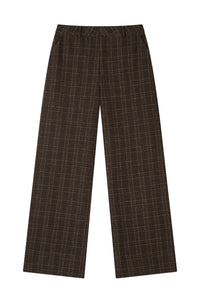 Petite Studio's Dylan Straight Wool Pants in Plaid