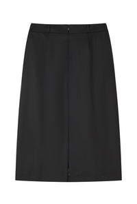 Petite Studio's Rocco Wool Midi Skirt in Black
