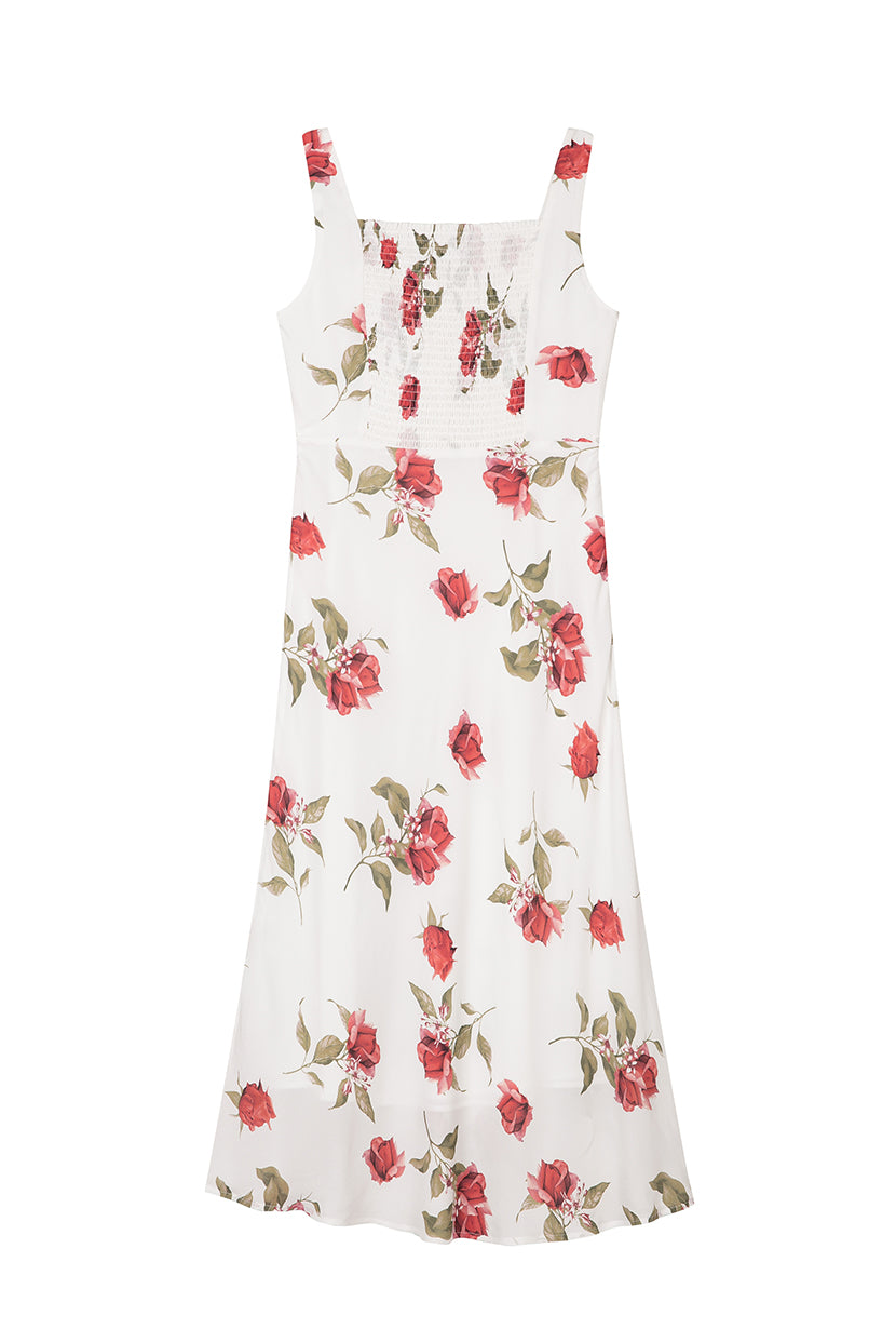 Petite Studio's Fynn Midi Dress in White Rose