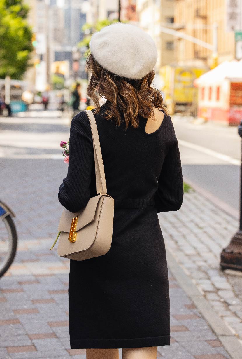 Petite Studio's Saffron Knit Dress in Black